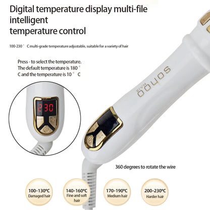 Automatic Rotating Curling Iron Easy Auto Hair Curler Wand Professional Fast Heating Hair Curler