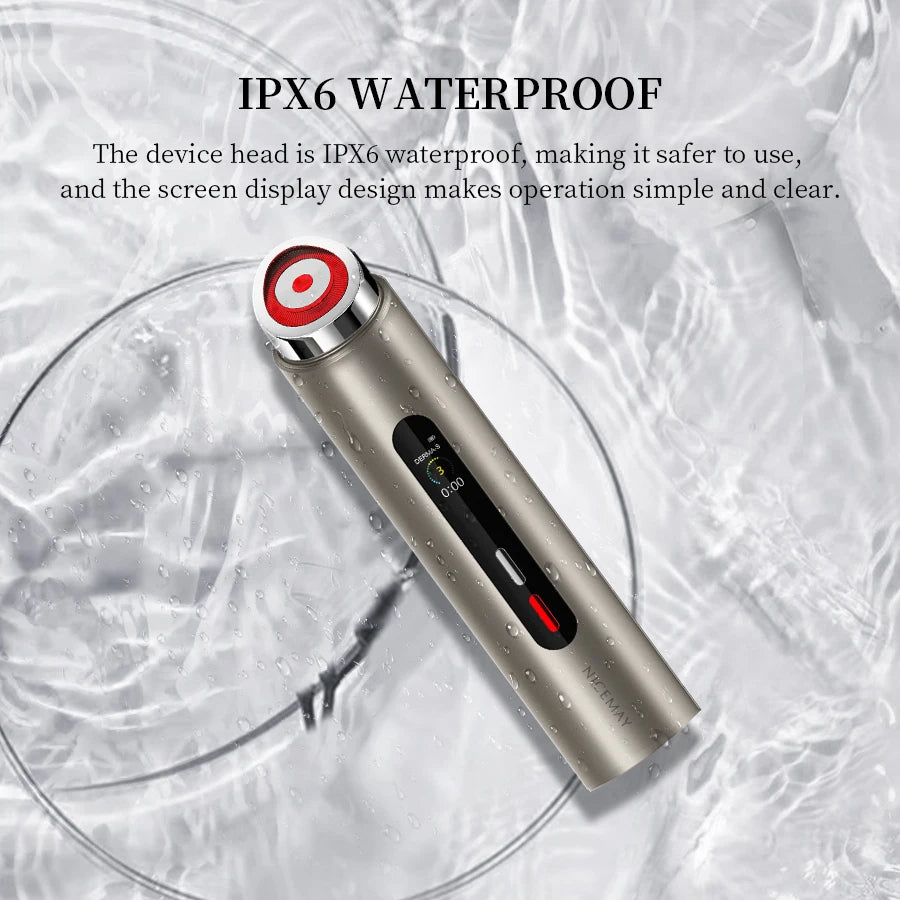 6 in 1 Microcurrent Home Skin Tightening Facial Ems Electroporator Face Lift Device